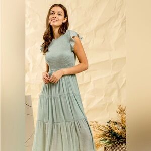 🤍Sage Green Sun Dress 🤍